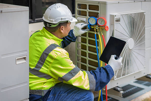 Professional Hvac technician working in Whitesboro, NJ